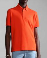 Polo Napapijri para hombre de manga corta con bandera bordada en el pecho  NP0A4GB3R051 RED CHERRY - details 1