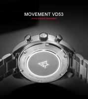 Reloj De Cuarzo Para Hombre CADISEN 2024 Reloj De Negocios De Lujo Con Cronógrafo Resistente Al Agua Material De Acero Inoxidable Cristal De Zafiro - details 2