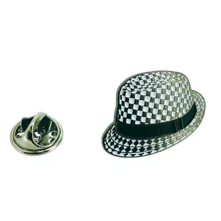 Gemelolandia | Pin de Solapa Sombrero con Cuadros - 1