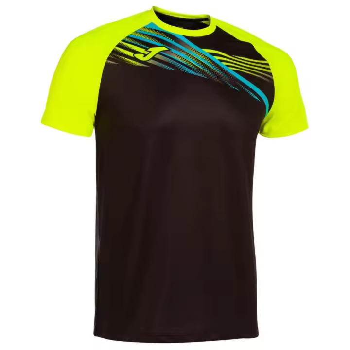 Camiseta Joma Elite X Negro Amarillo - 1