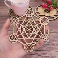 Manta De Energía Flower of Life 8 Estilos Signo De Pared De Madera Decoración Para El Hogar Cortes Láser Hechos a Mano Tamaño 30x30cm - details 7