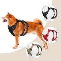 Harnés Para Perros De Tamaño Medio Con Bandas Reflectantes Anti-Rrompimiento Accesorios Para Mascotas Al Aire Libre Material De Poliéster - details 0
