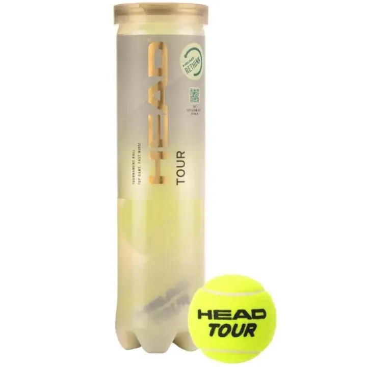 Pelotas de Tenis Head Tour Bote 4 Pelotas - Alta Calidad - 1
