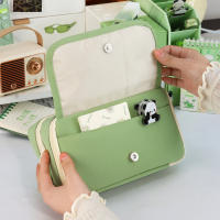 Estuche De Almacenamiento Para Lápices Con 9 Capas Gran Capacidad Bolsa Transparente Con Compartimentos Y Botón Magnético Para Acceso Facil Stationery - details 7