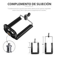 LIFA Trípode de 2.1m y aro de luz led de 3 colores de 30cm/12''  regulable ara selfie, fotografía, maquillaje, streaming Youtube, Tik Tok - details 8