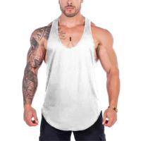Camiseta Deportiva Sin Mangas Para Hombre Estilo Fitness Y Gimnasio Secado Rápido Transpirable Verano Y-Back Mesh Para Ejercicio Y Musculación - details 11