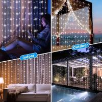 Luz De Encaje LED Para Cortina 6M 8 Modos Decoración De Año Nuevo Fiesta Navidad Boda Y Hogar Guirnalda De Farolillos Navideños - details 3