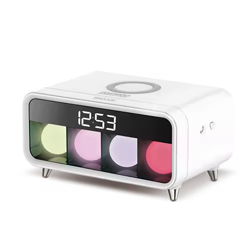Reloj Despertador DCD-250 Cargador para móvil Inalambrica-Inducción Qi Daewoo (NUEVO) - 1
