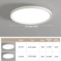 Lámpara De Techo Plana LED 36W 50W 3000K/4000K/6000K Para Dormitorio Comedor Cocina Luz Tri-Prueba Iluminación Moderna - details 12