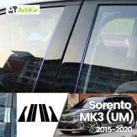 Pegatinas De Fibra De Carbono Negras Brillantes Para Puertas Y Ventanas De Kia Sorento UM 2015-2020 Adhesivo Para Coche - details 0
