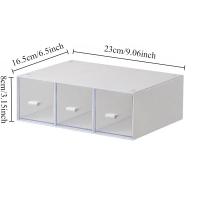 Organizador De Escritorio Transparente Caja De Almacenamiento Plegable Para Maquillaje Té Bolsas De Café Y Suministros De Oficina - details 1