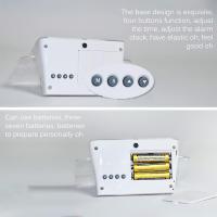 LED Digital Electronic Mini Table Clocks Calendar Temperature Plastic Glow Message Board Alarm Clock Home Bedroom Supplies (Blue,A) - details 2