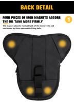 Bolsa De Combustible Para Motocicleta Transpirable Gran Bolsa De Hombro Para Bicicleta Y Asiento Trasero Exterior Con Correa De Cadera - details 2