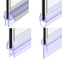 Tira De Sellado Transparente Para Puerta De Vidrio Y Ventanas Material De Goma PVC Previene La Perda De Baño Para El Hogar - details 1