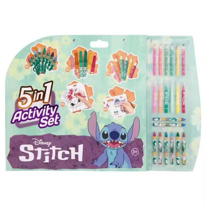 Disney Stitch New Import Set de Actividades 5 En 1 87006 - 1