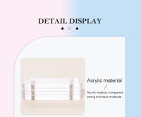 Soporte Transparente Para Uñas Falsas Con Imán Y Gel De Acrílico Práctico Para Manicura Combo De 10/20/30 Piezas - details 3