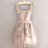 1Pc Delantal Coreano Estilo Cuté Para Mujer Para Tienda De Uñas Cocina Café Sin Mangas Para El Hogar Y Limpieza - details 9