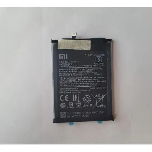 Batería Interna Xiaomi REDMI 9 BN54 4920 mAh ORIGINAL 100 % (Service pack)- Repuesto de calidad para tu móvil - 1