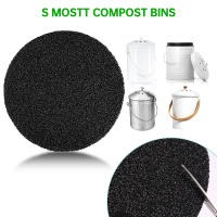 Filtros De Carbón Activado Para Bote De Compost De Cocina 12Pcs Filtros De Repuesto Redondos Reutilizables Para Bote De Compost Ecológicos - details 1