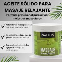 Aceite solido de masaje GALIUS PRO RELAXING tarro 500ml - details 2