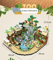 Bloques De Construcción Zoo DIY 4800+ Piezas Mini Bricks Modelo De Parque Desértico Juguete Interactivo Para Padres Y Niños Para Adultos Y Niños - details 17