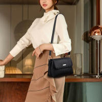 Bolso De Hombro Para Mujer Yogodlns Pequeño Satchel Diseño Simple Bolso Cruzado De PU Suave Con Flap Bolsa Mensajera Sac Femme - details 2