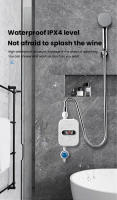 Calentador de agua instantáneo para ducha, grifo de baño con enchufe europeo de 220V, calentador de agua caliente de 3500W, pantalla Digital para casa de campo, casa de campo, Hotel - details 5