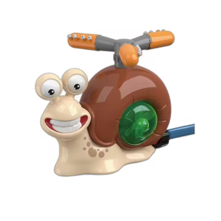 Juguetes de Béisbol con rociador de Agua de Caracol 2 en 1, juego de agua con rociador giratorio de 360 ° Con 2 cabecales de rociadores, Juego de salpicaduras de Agua para niños al Aire Libre, Verano - 1