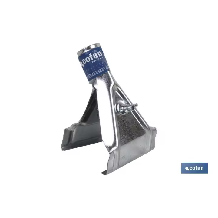 Cofan - Garra Metálica para Cepillo de Barrendero con Soporte de Madera y Grapa de Metal - 1