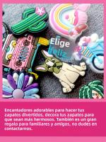 19Pcs Encantos De Zapato Para Verano Serie DIY Accesorios De Decoración Para Zapatos Pines Para Zapatillas Y Sandalias Regalo Great - details 4