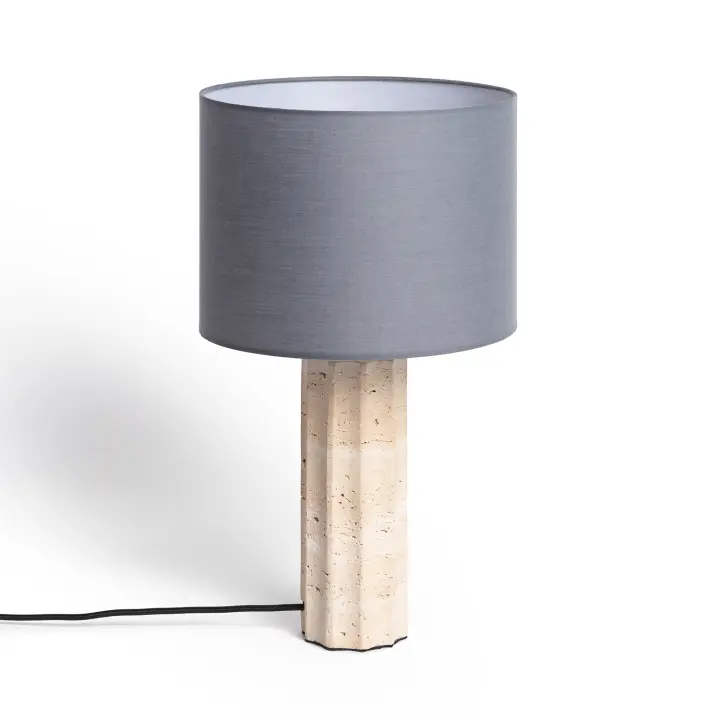 Ledkia Lámpara de Mesa Travertino Brado Beige - 1