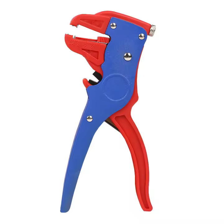 Pelacables automático, pelacables multimoción ajustable 2 en 1, pelacables para Pelar y cortar cables planos de un solo Hilo, de dos Hilos - 1