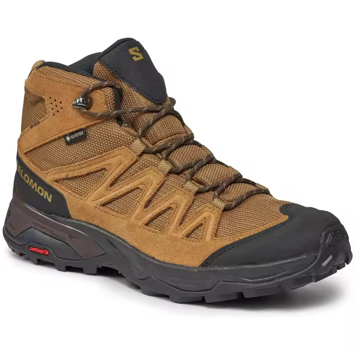Botas SALOMON X Ward Leather Mid para hombre en color marron - 1