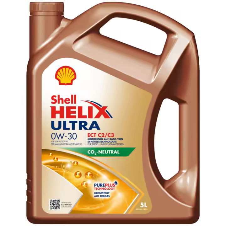 Aceite Shell Helix Ultra Ect C2/C3 0W30 5 L para Motores Gasolina, Diésel - 1