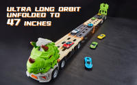 Juguete De Coche De Ferrocarril Triceratops Deformable Almacenamiento Plegable Vehículo De Transporte De Aleación Para Niños - details 5
