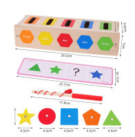Juguetes De Madera Para Bebés Montessori Actividades De Aprendizaje Temprano Juego De Pesca De Formas Y Colores Desarrollo De Habilidades Motoras Finas Edad Recomendada 3-6 Años - details 13