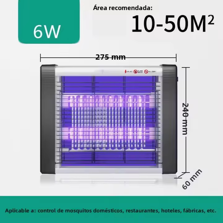 Lampara Repelente De Mosquitos UV LED Fotocatálisis 4W 6W 8W 10W Silenciosa Para Hogar Y Restaurante Trampa De Mosquitos - 1