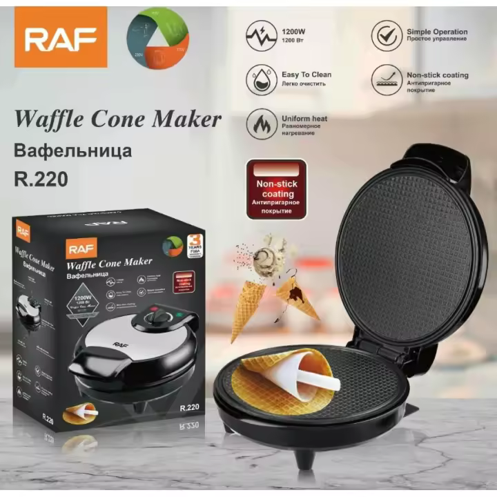Máquina para hacer rollitos de huevo para el desayuno, máquina para hacer rollitos de helado, máquina eléctrica para hacer panqueques, máquina para hacer rollitos de primavera con piel de helado - 1