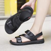 Sandalias De Verano Para Hombre Casual Deportivas PU Cuero No Eslipantes Transpirables Zapatos Romanos Playa Zapatos Del Jardín - details 20