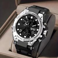 Reloj De Pulsera Digital De Lujo Para Negocios Con Calendario Para Hombres Reloj Analógico-Digital De Moda Y Casual Sin Resistencia Al Agua - details 17