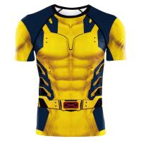 Camiseta De Compresión Para Hombre Verano 2025 Con Diseño De Araña Manga Corta Elasticidad Superhéroe Top De Fitness Activewear - details 6