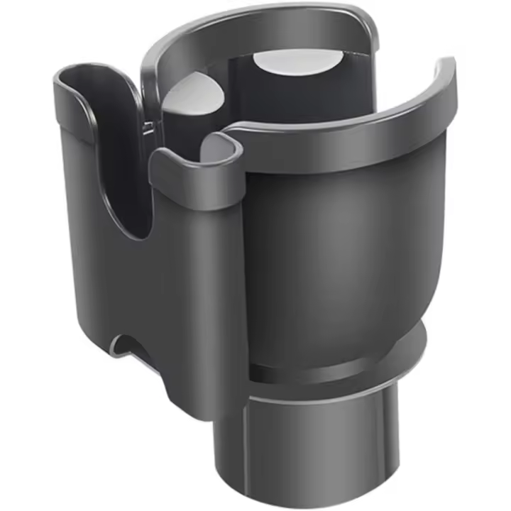 Adaptador de extensión para portavasos de coche, soporte para teléfono móvil multifunción 2 en 1 con base ajustable giratoria de 360° - 1