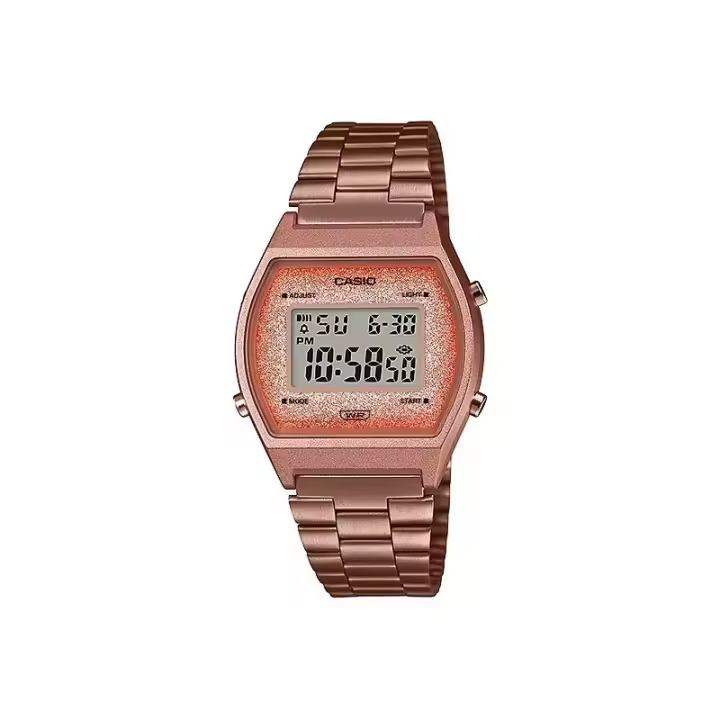 Reloj Casio B640WCG-5DF Mujer – Color Oro Rosado, LED, Cronómetro - 1