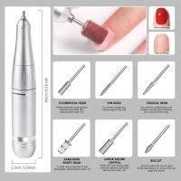 Torno para Uñas Profesional, 45000RPM Portatil Recargable Inalambrico con 12 cabezales de pulido y 48 cintas abrasivas y Pantalla LCD, para Manicura y Pedicura, para Gel o Acrilicas - details 6