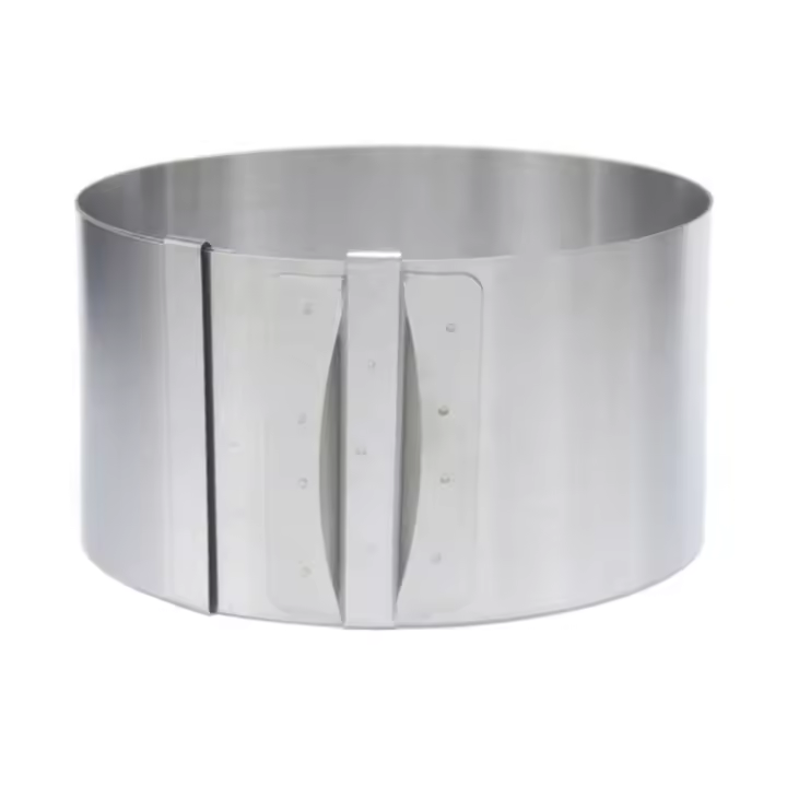 Molde para Tartas y Hojas de Acetato para Hornear, Anillo para Tartas de Acero Inoxidable Ajustable de 20 at 40 cm, Molde para Mousse y Collar para Tartas, Juego de decoración para Tartas para Hornear - 1