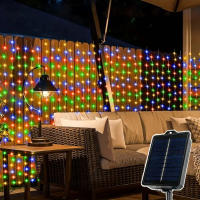 1 Pc Luces Solares Para Cortinas 300/200/100 LEDs Impermeables Para Exteriores E Interiores Decoración De Navidad Y Año Nuevo - details 7