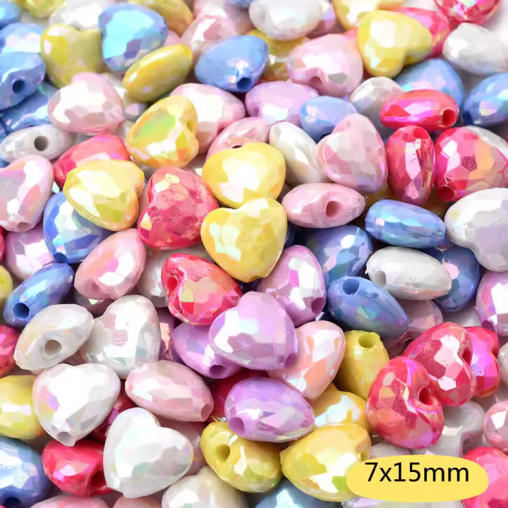 iYOE 20pcs Corazones Grandes Brillantes De Cristal Acrílico Cuentas Sueltas AB Para La Fabricación De Joyas Collar Pendiente Pulsera - 1