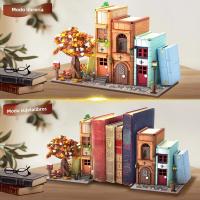 Bloques De Construcción MOC 1488pcs Librería Mágica Decoración De Estante De Libros Miniatura Casa Modelo Juguete Para Adultos - details 1