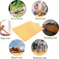 Manta De Picnic Exterior Plegable De 79\"x79\", Grande Y Portátil Para Playa Y Camping Material Oxford Adecuada Para Barbacoas En Parques - details 2