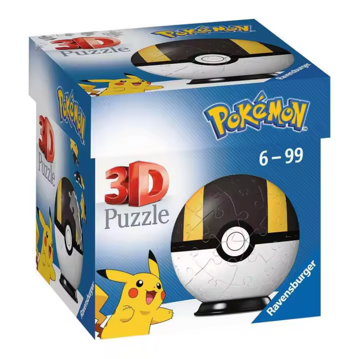 Ravensburger Puzzle 3D Pokémon Pokéballs Ultra Ball Licencia Oficial 54 Piezas - 1